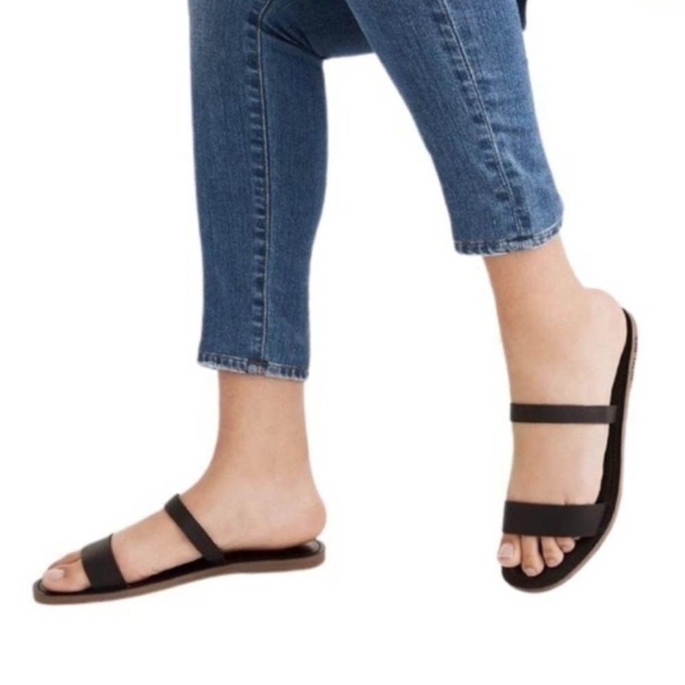 Madewell Black Minimalist Slide Sandals